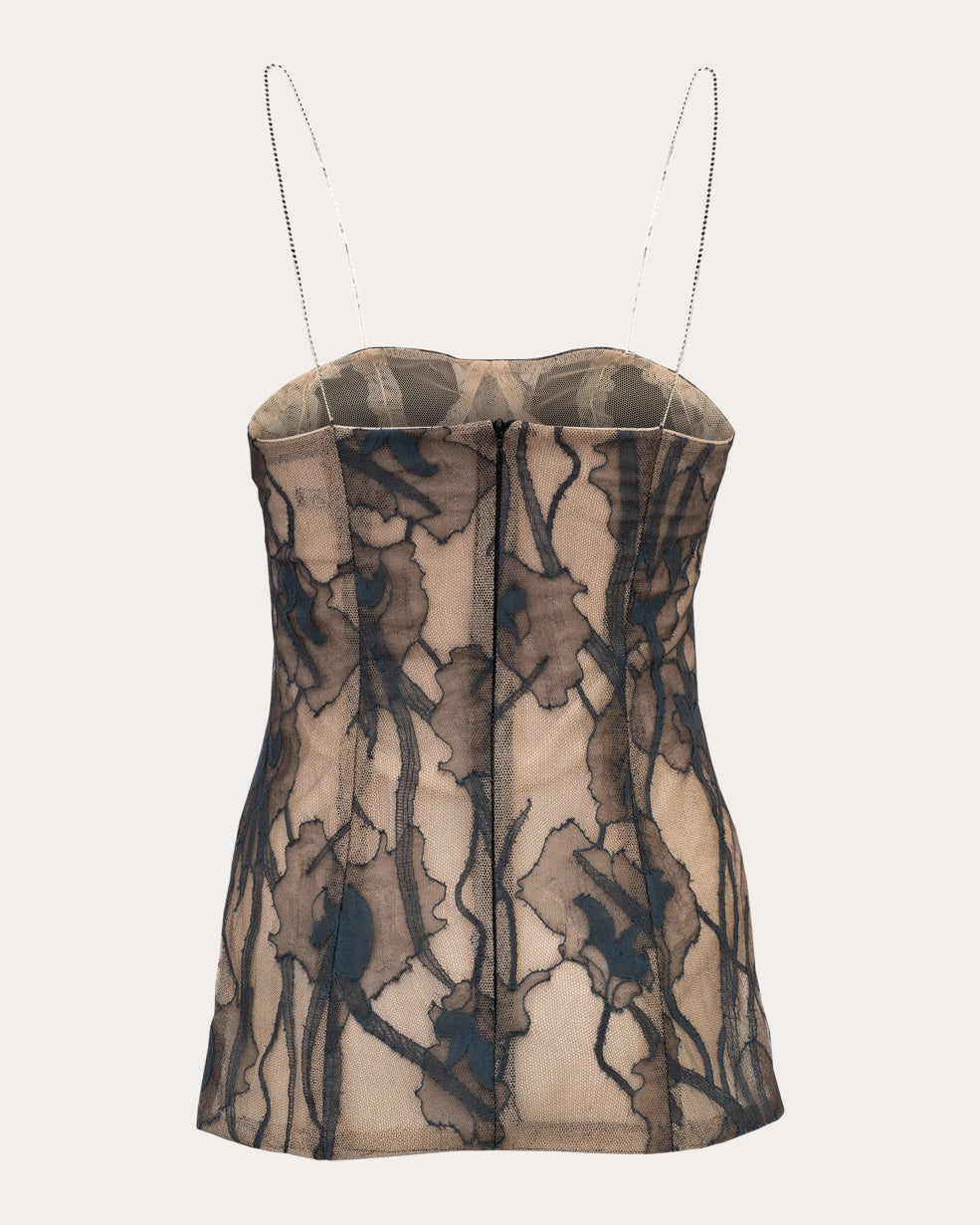 Suzie Floral Lace Bustier Top