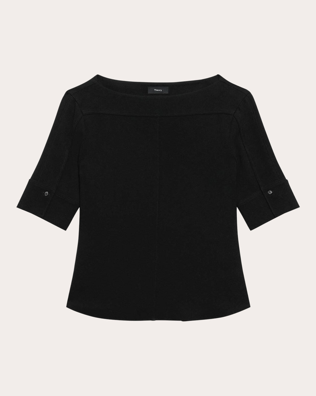 Admiral Crepe Seamed Boatneck Top