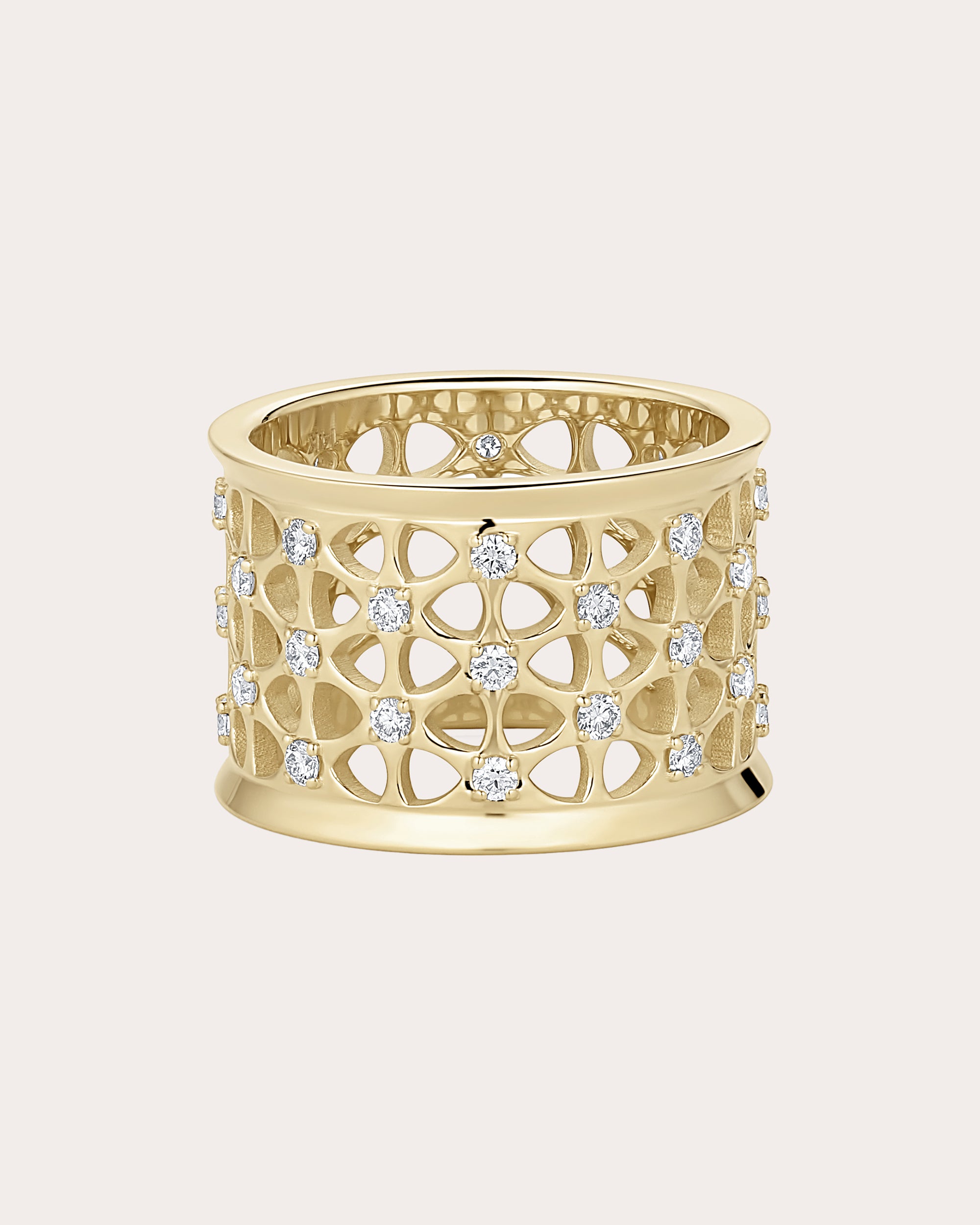 Palace 14K Gold Diamond Gate Ring