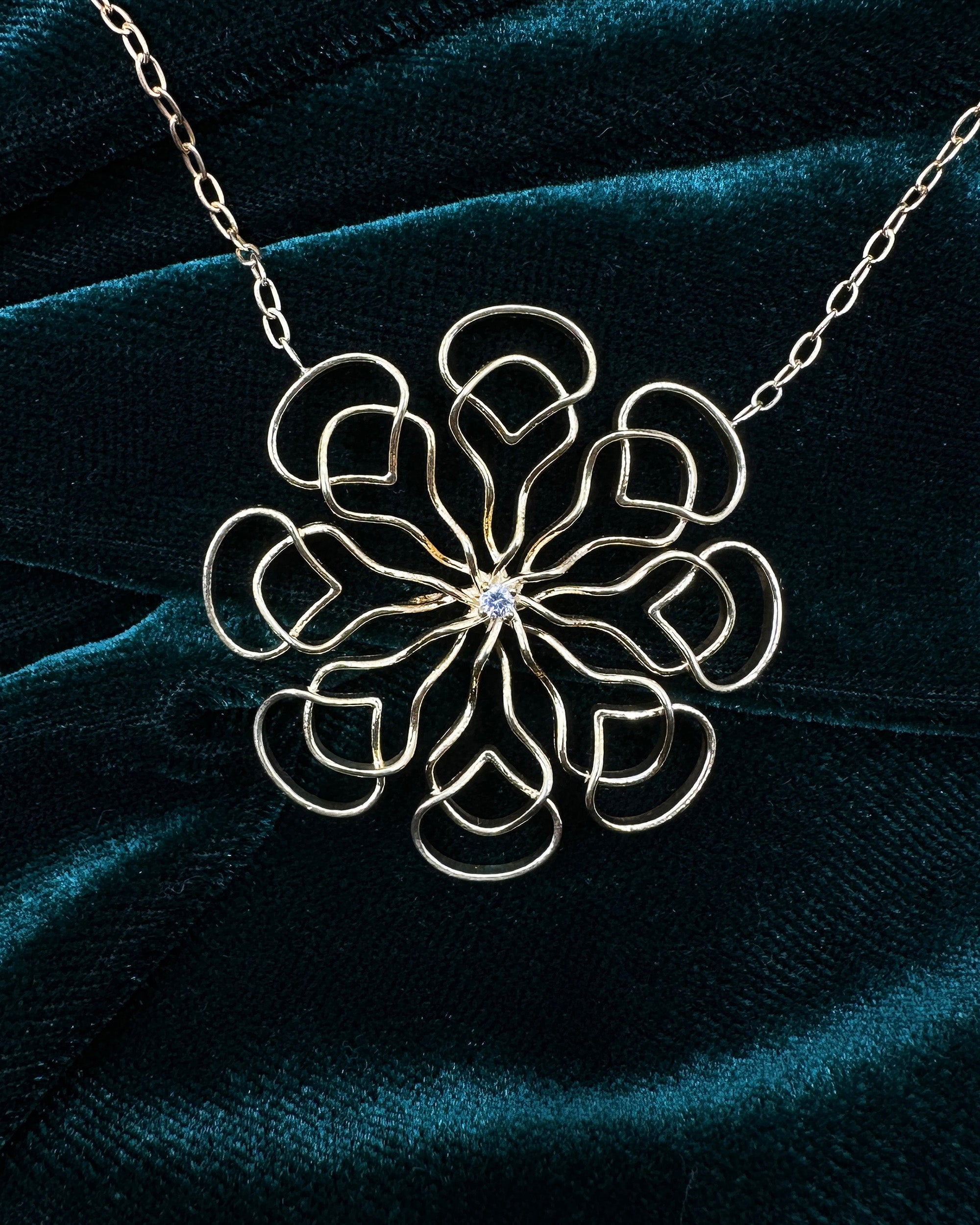 Diamond & Gold Vermeil 111Hz Pendant Necklace