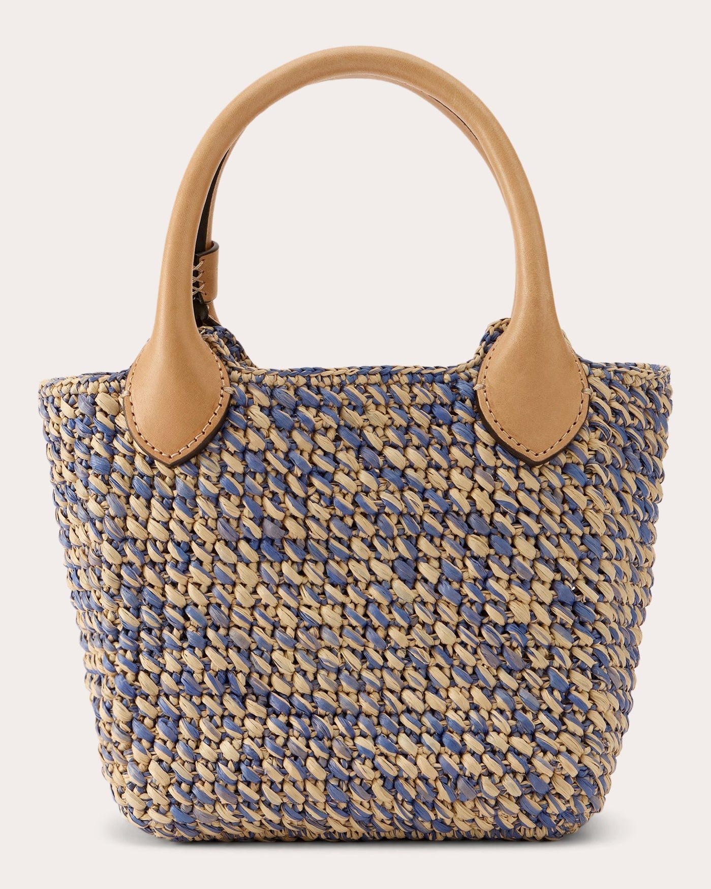 Ampara Crocheted Raffia Mini Tote