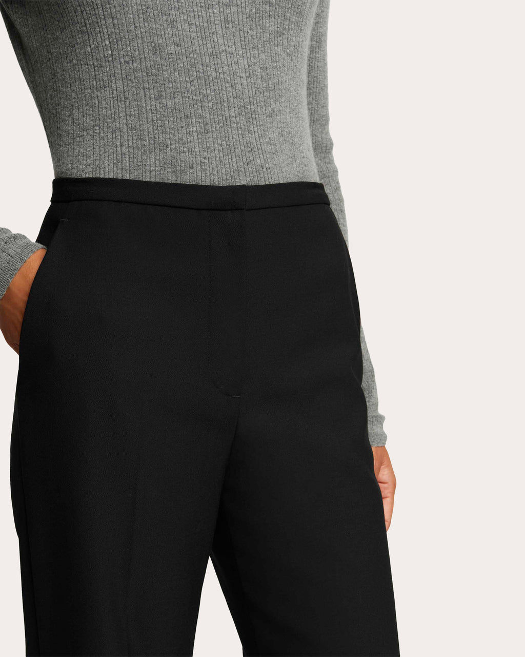 Prince Heavy Wool Twill Creased Trousers