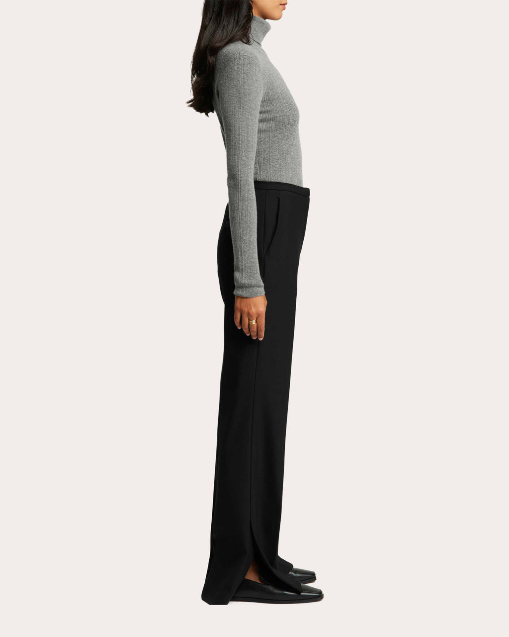 Prince Heavy Wool Twill Creased Trousers