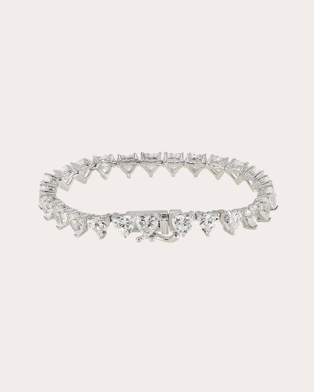 Diamond Eternity Heart Bracelet