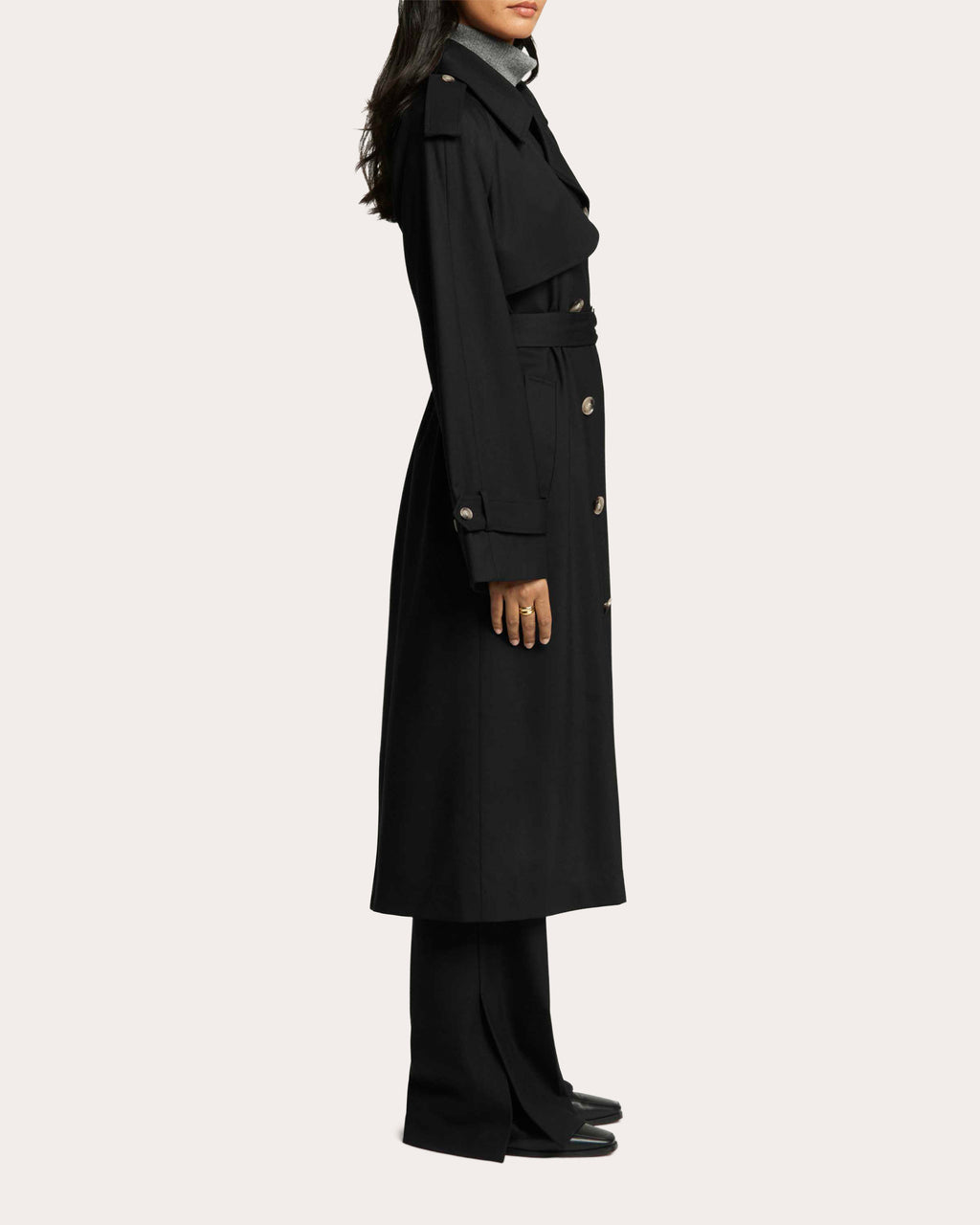 Seasonless Wool Classic Trench Coat