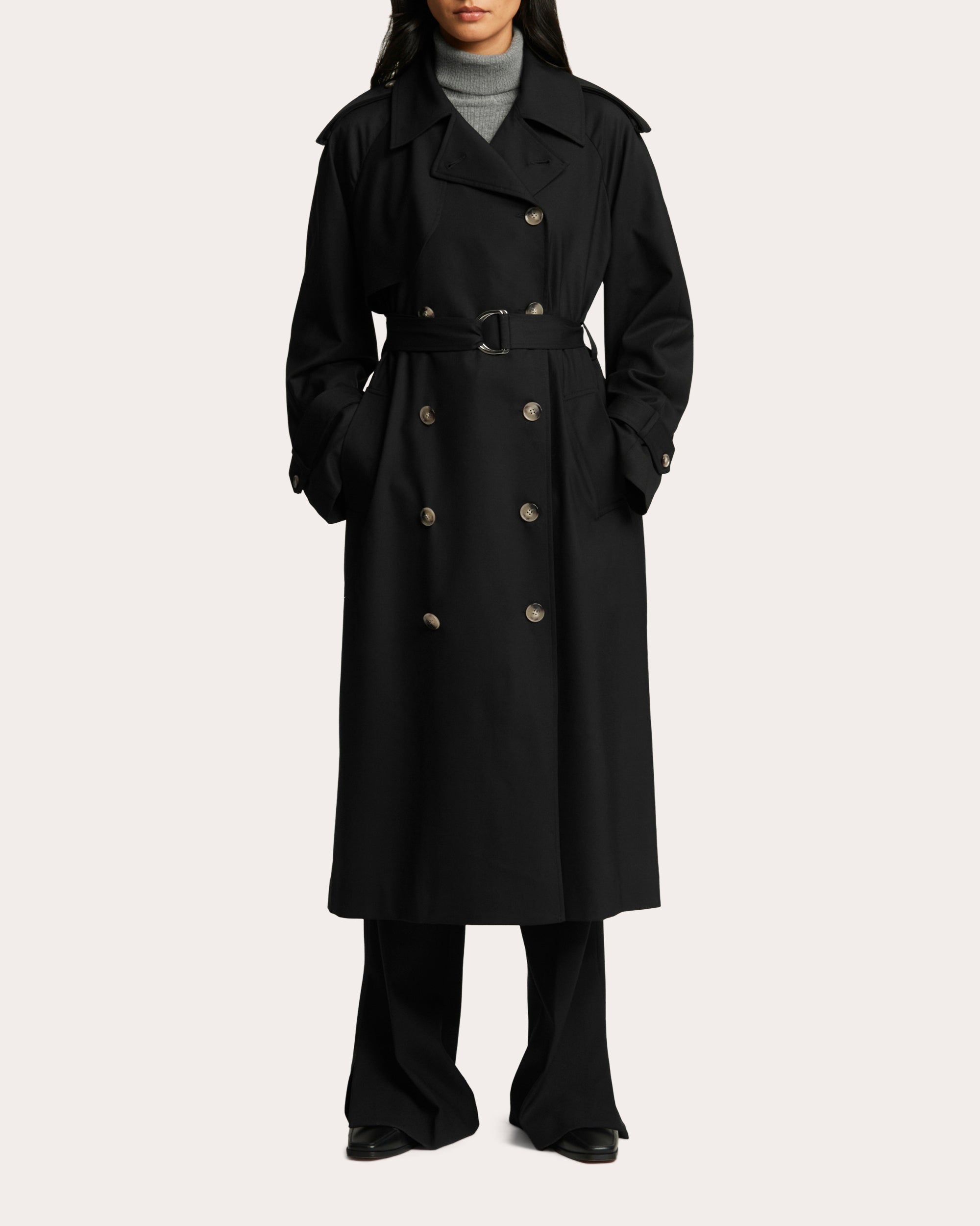 Seasonless Wool Classic Trench Coat