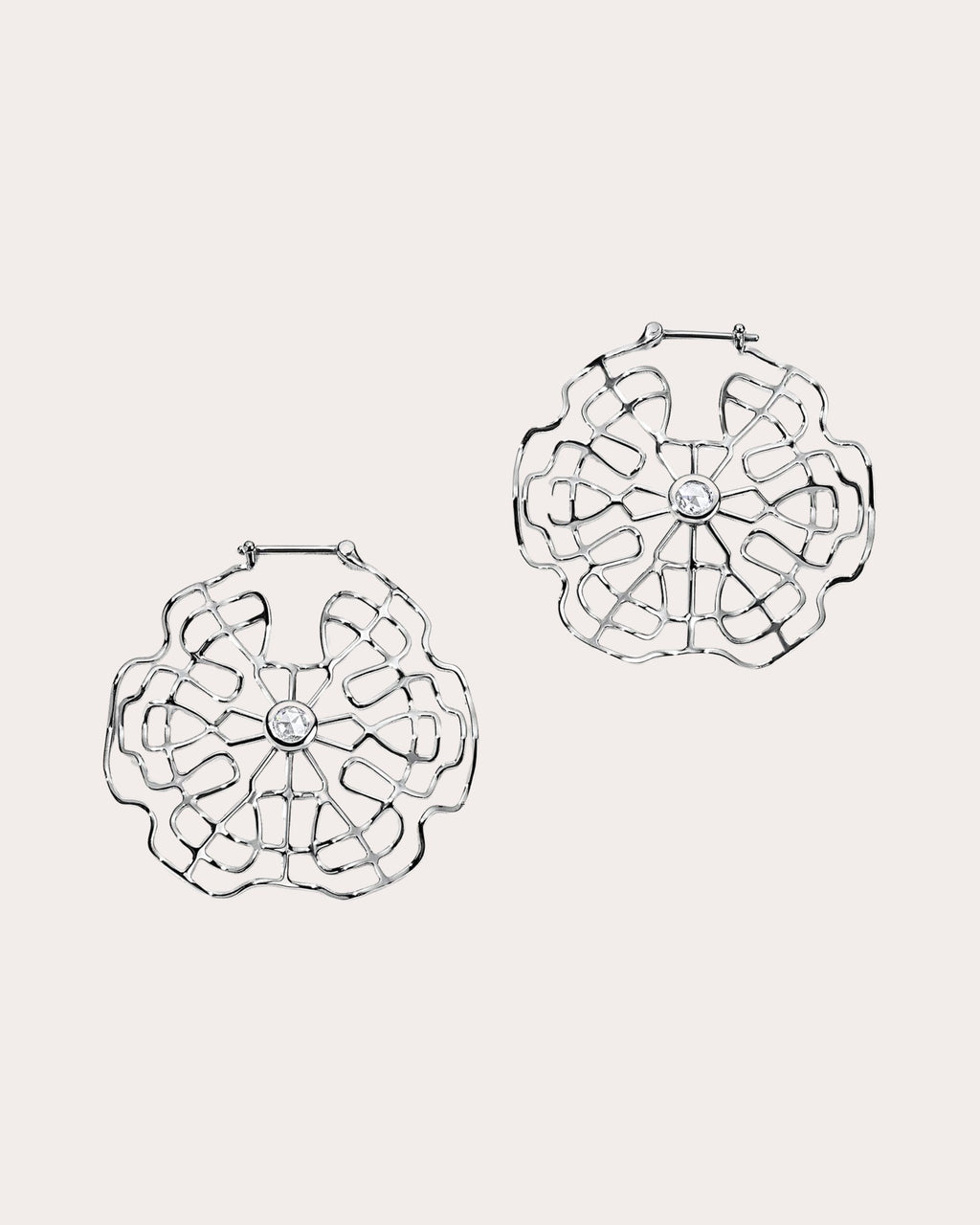 Diamond Schumann Harmonics Hoop Earrings