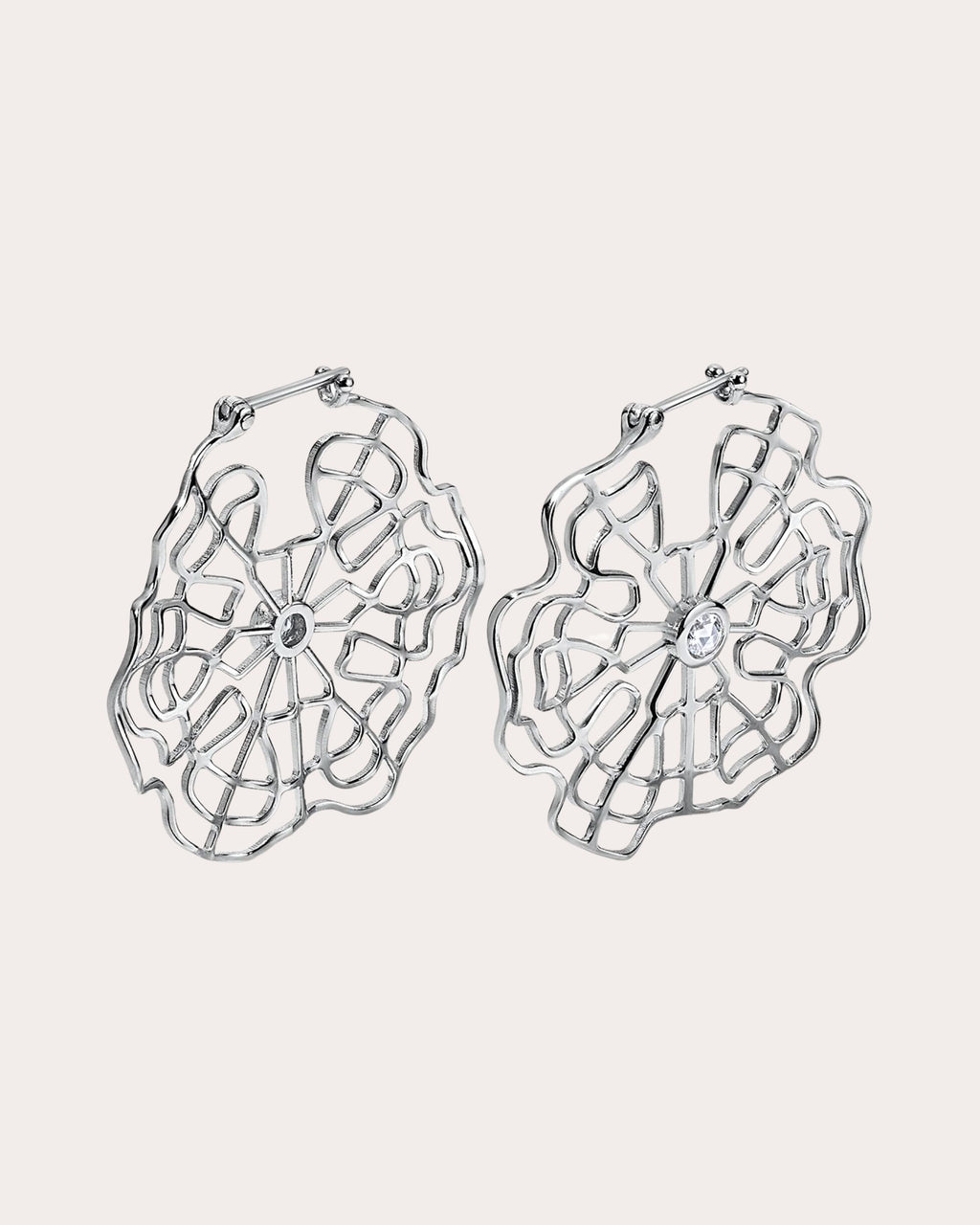 Diamond Schumann Harmonics Hoop Earrings