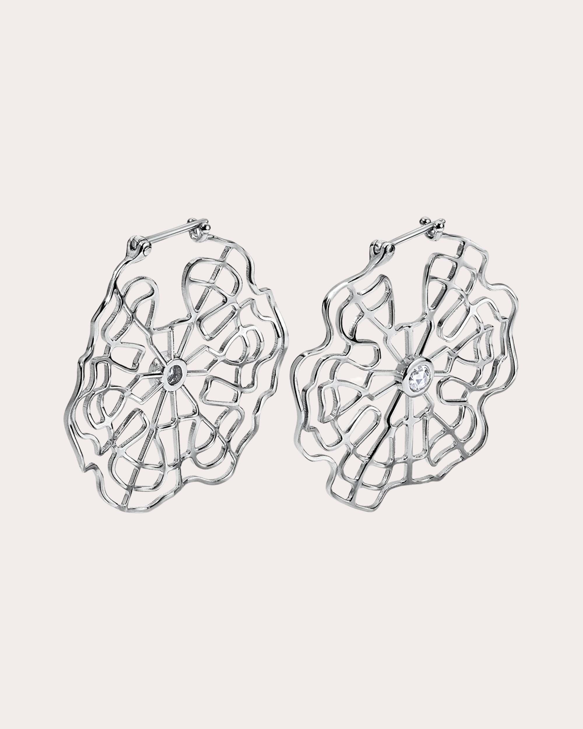 Diamond Schumann Harmonics Hoop Earrings