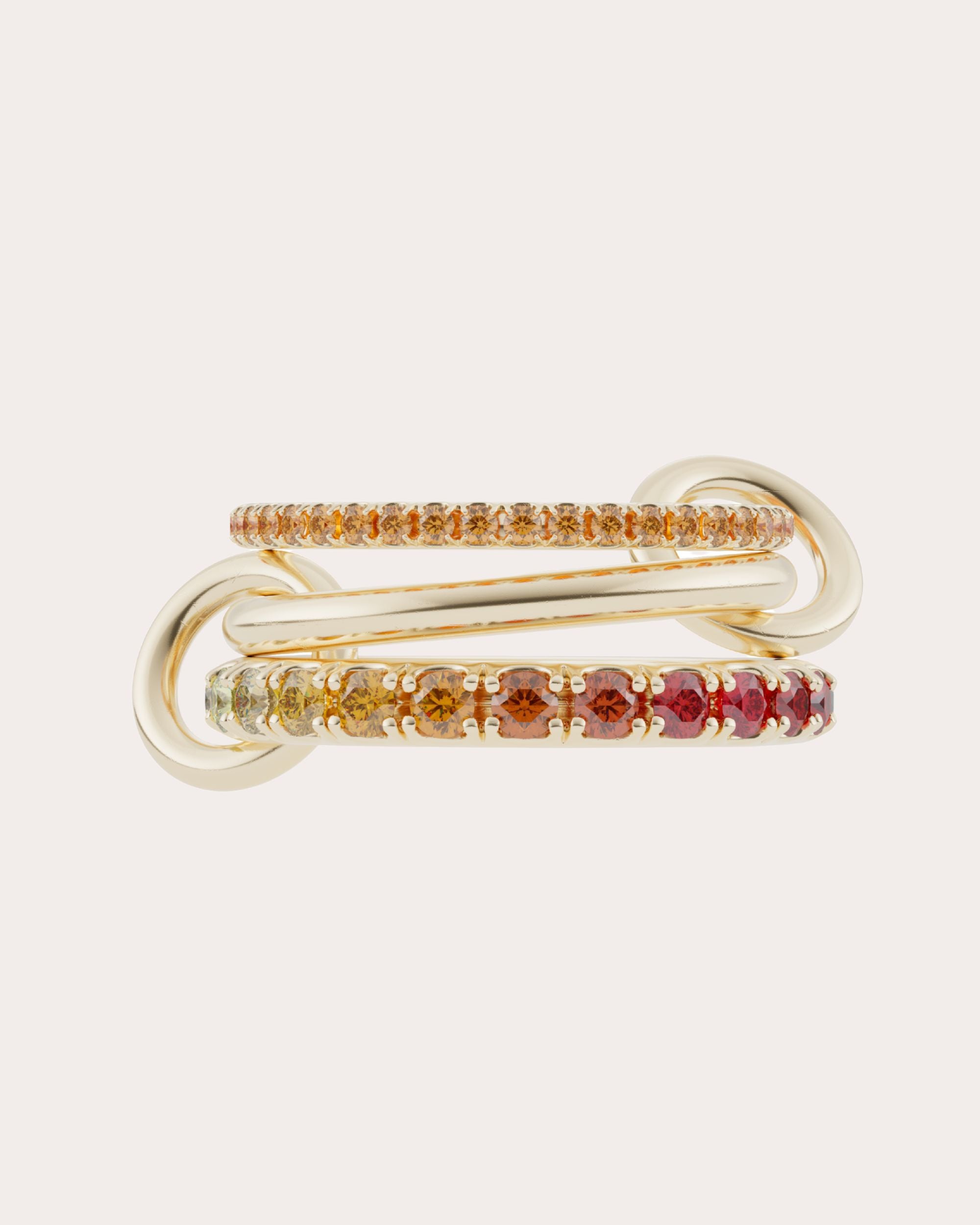 Orange Sapphire & 18k Gold Norah Ombré Ring