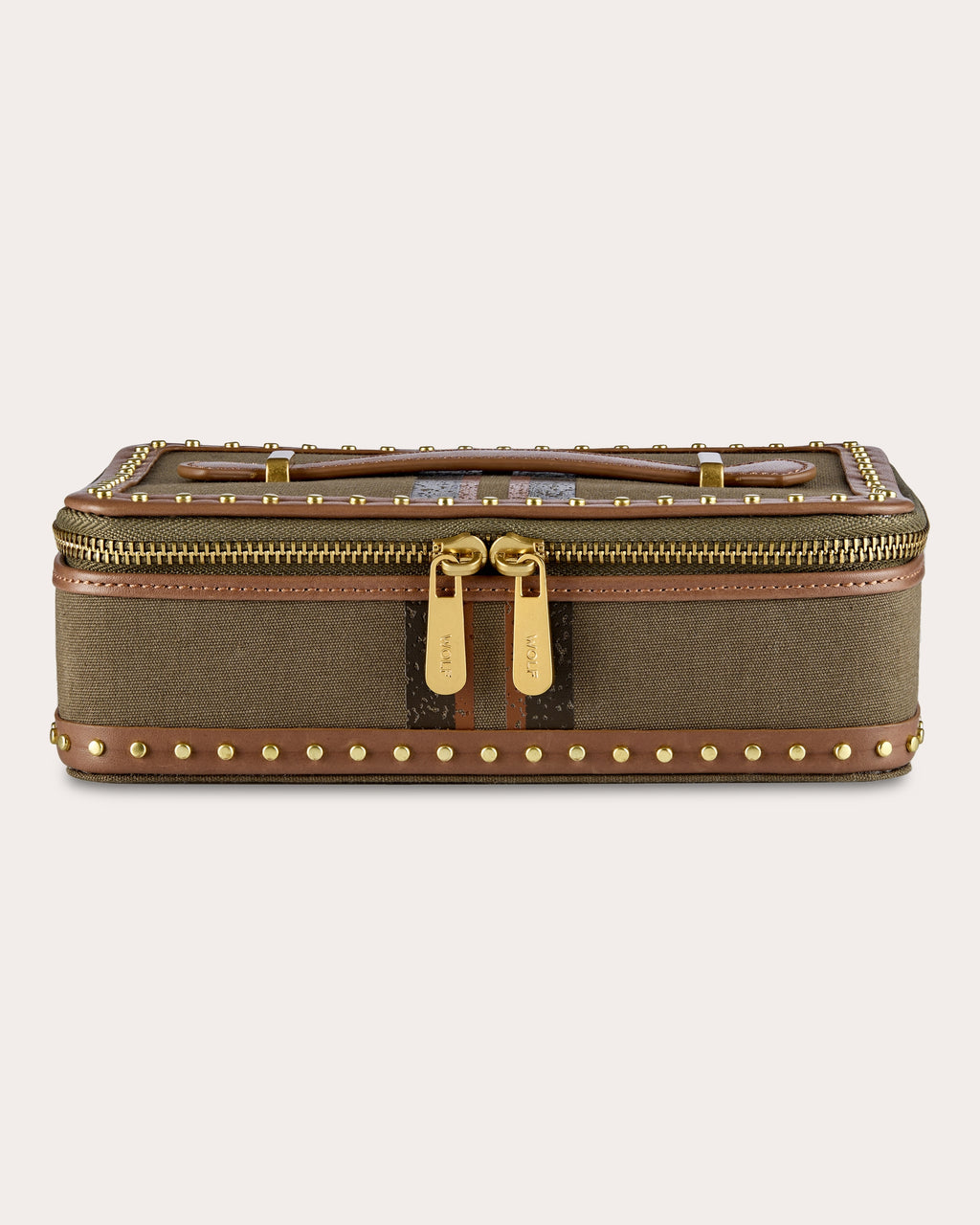 Ida Travel Zip Canvas Jewelry Case