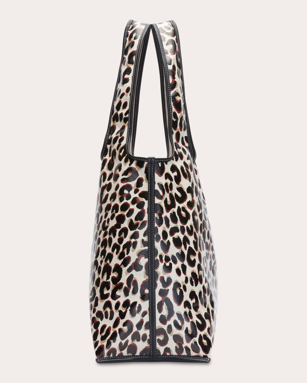 Leopard Coated Canvas Market Tote