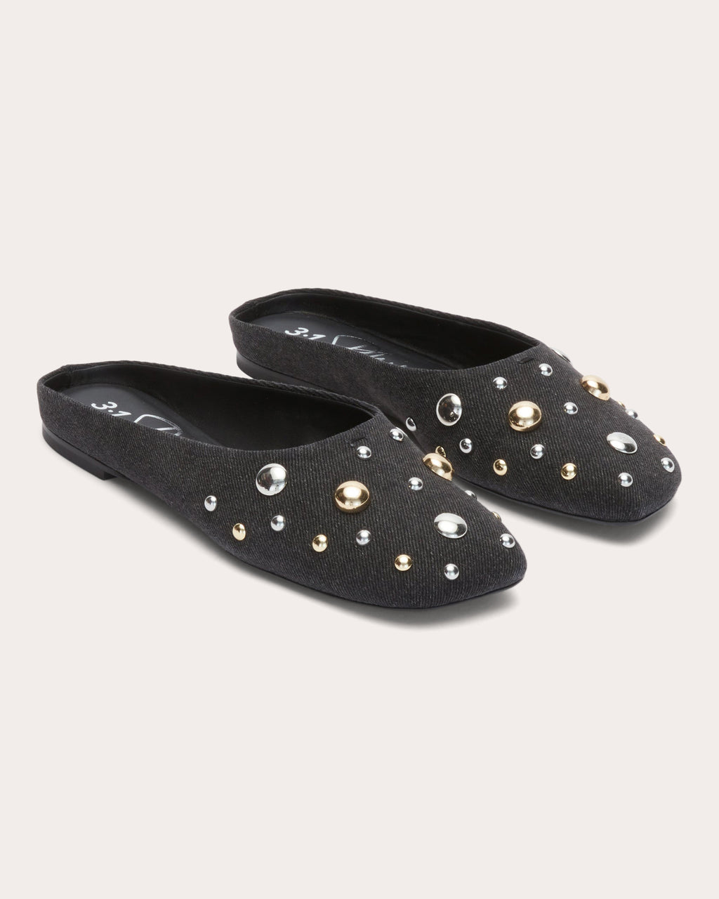 ID Studded Flat Mule