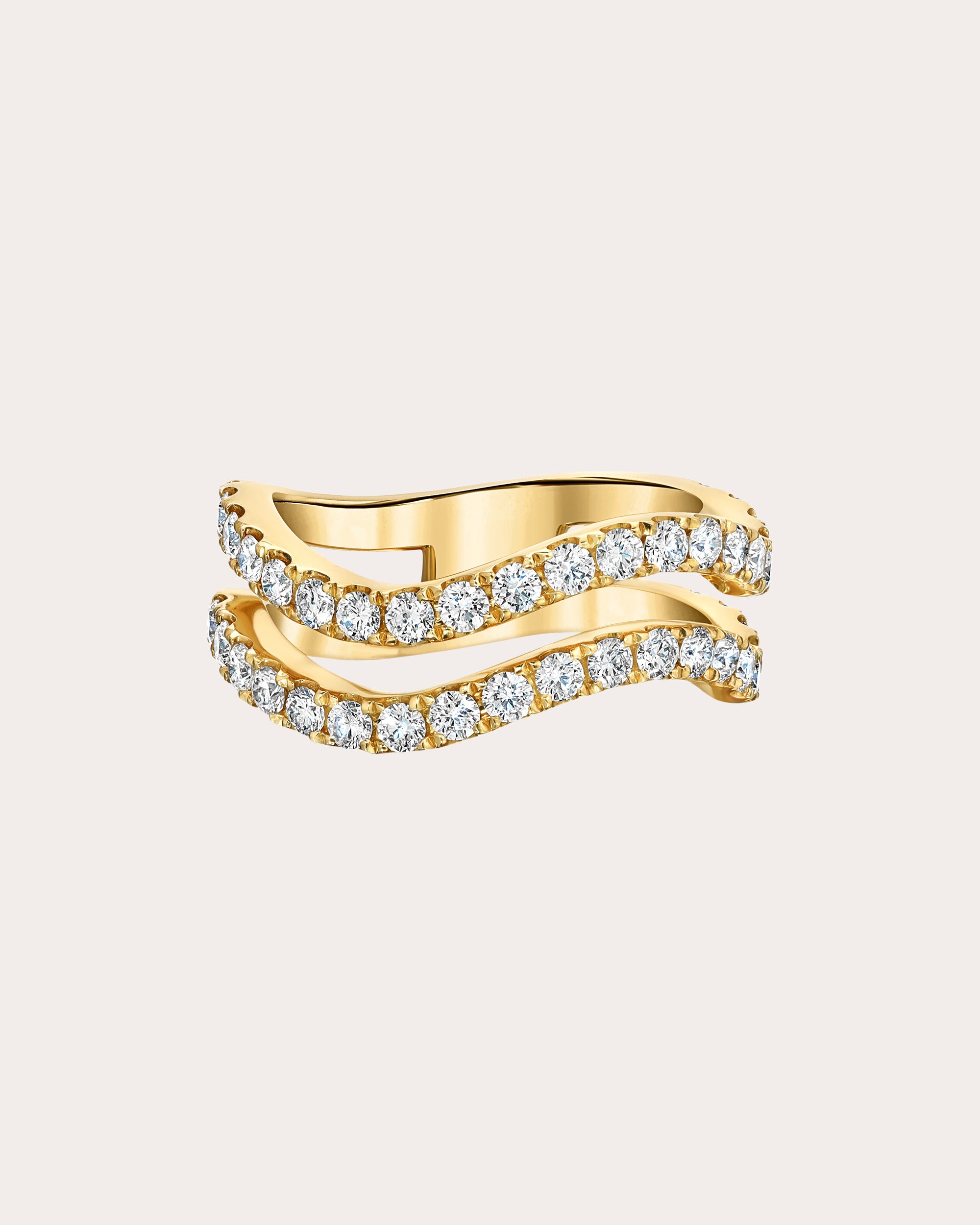 Diamond & 18k Gold Rio Double Band Ring