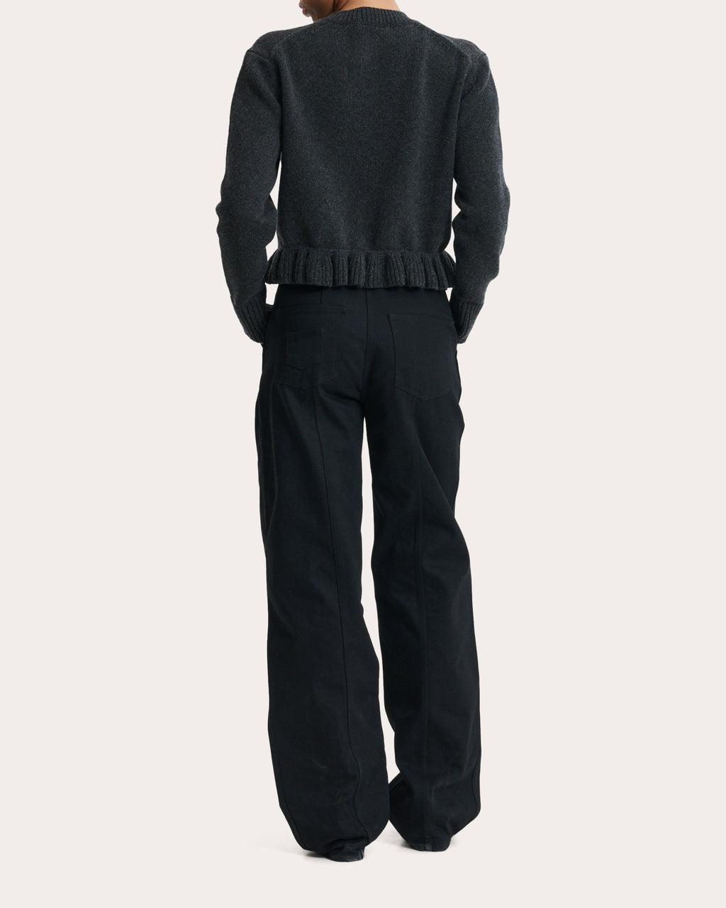 Fibbie Cashmere Ruffle Cardigan
