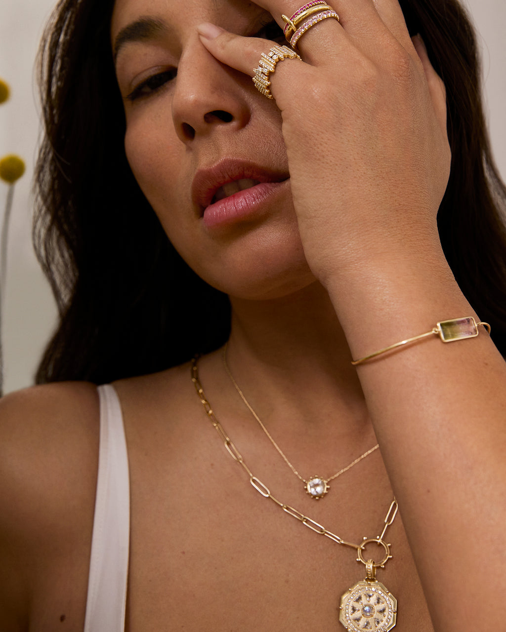 Diamond & 14k Gold Ethereal Cascade Ring