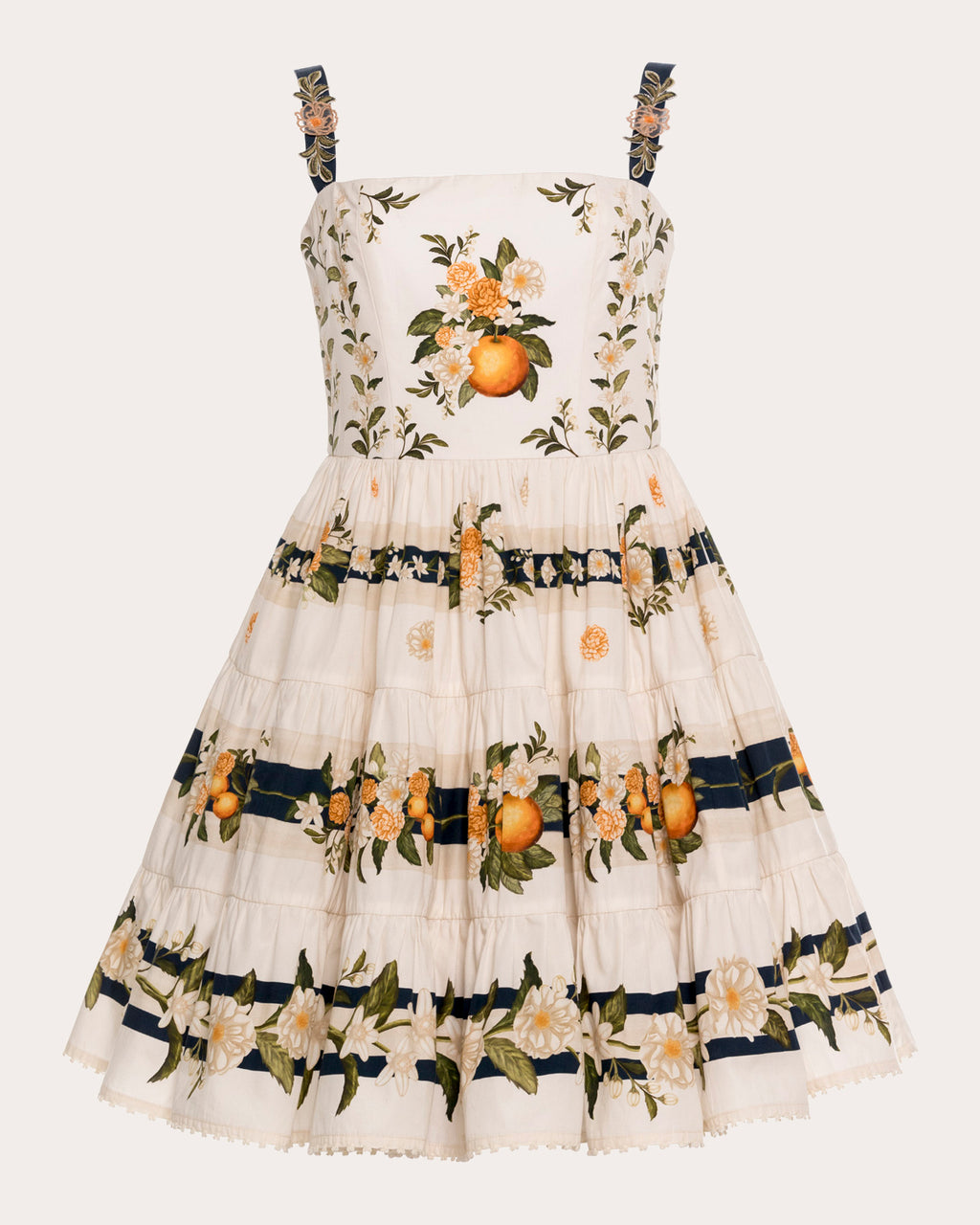 Lima Valle Cotton Tiered Mini Dress