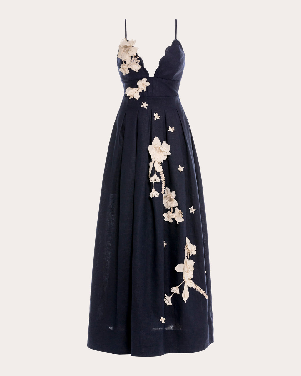 Sula Cauca Embroidered Linen Maxi Dress