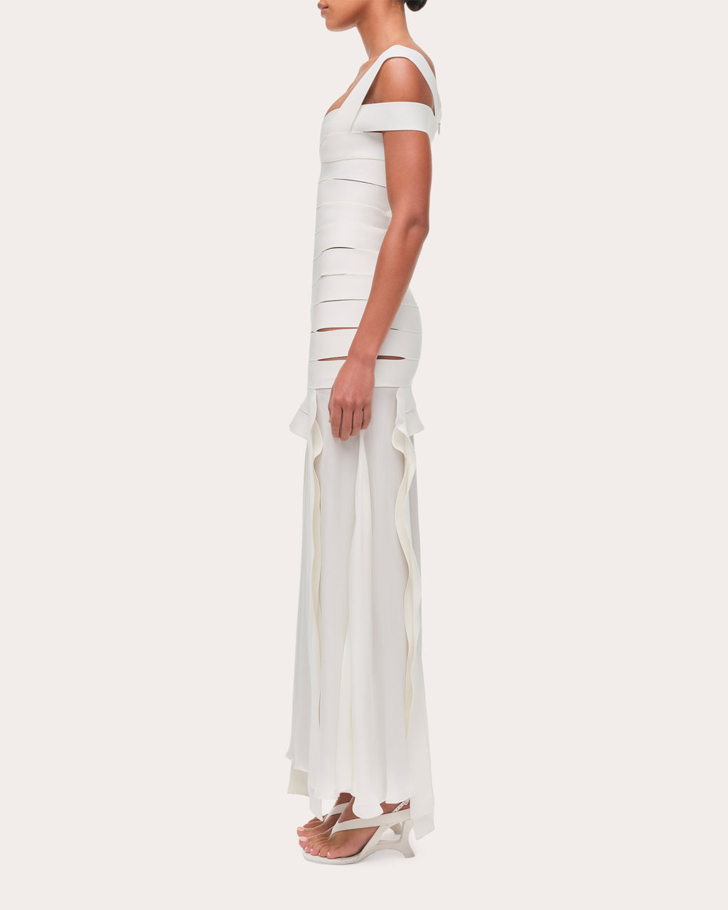 Callaway Bandage Knit Cutout Maxi Dress