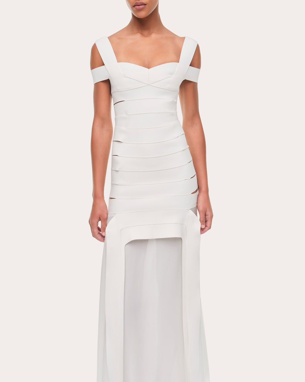 Callaway Bandage Knit Cutout Maxi Dress