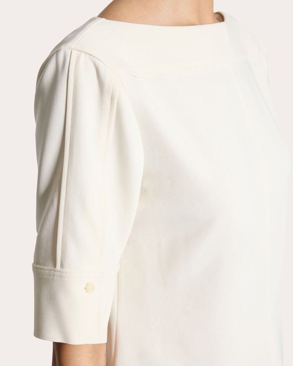 Admiral Crepe Seamed Boatneck Top