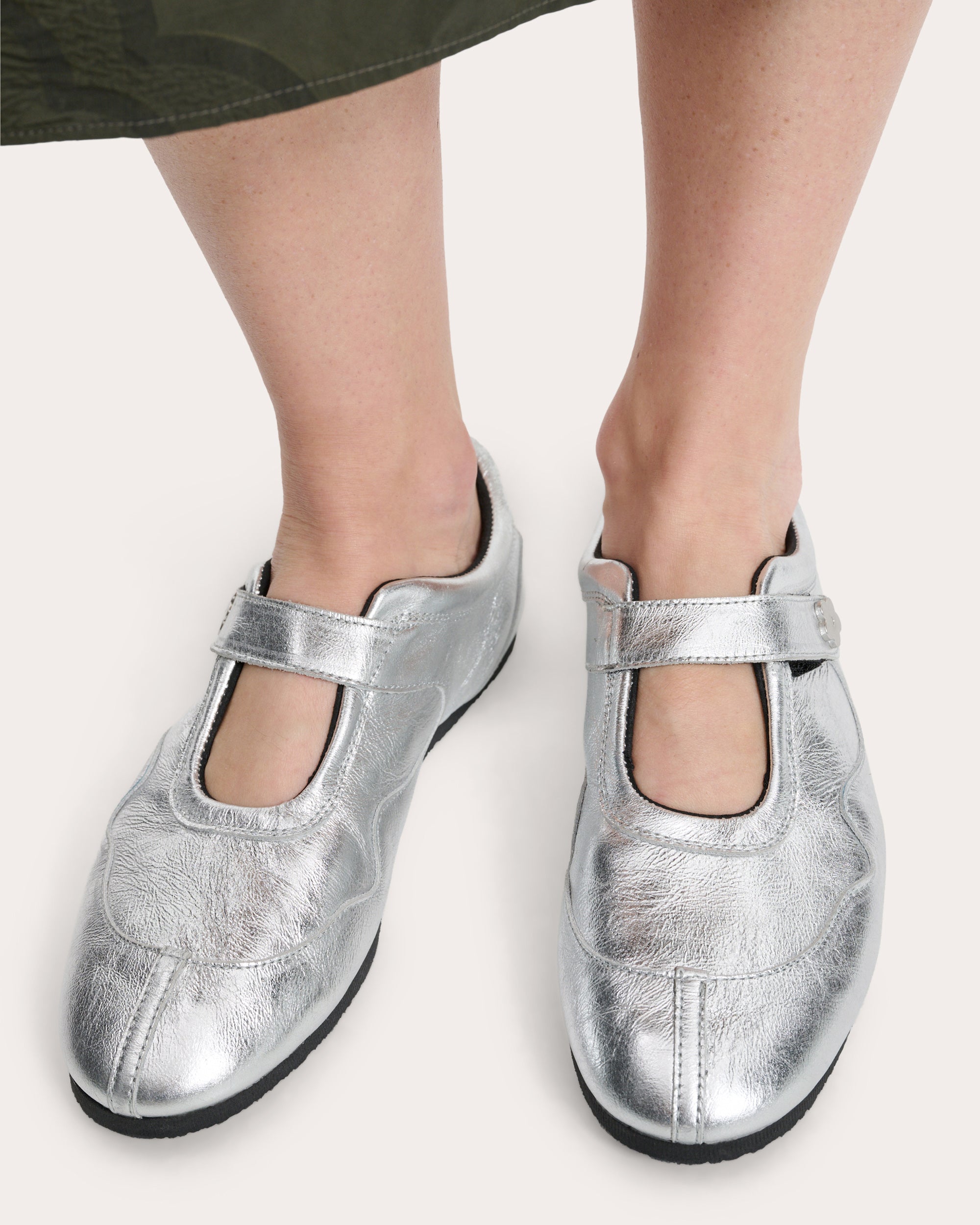 Cosmo Metallic Leather Mary Jane Sneaker