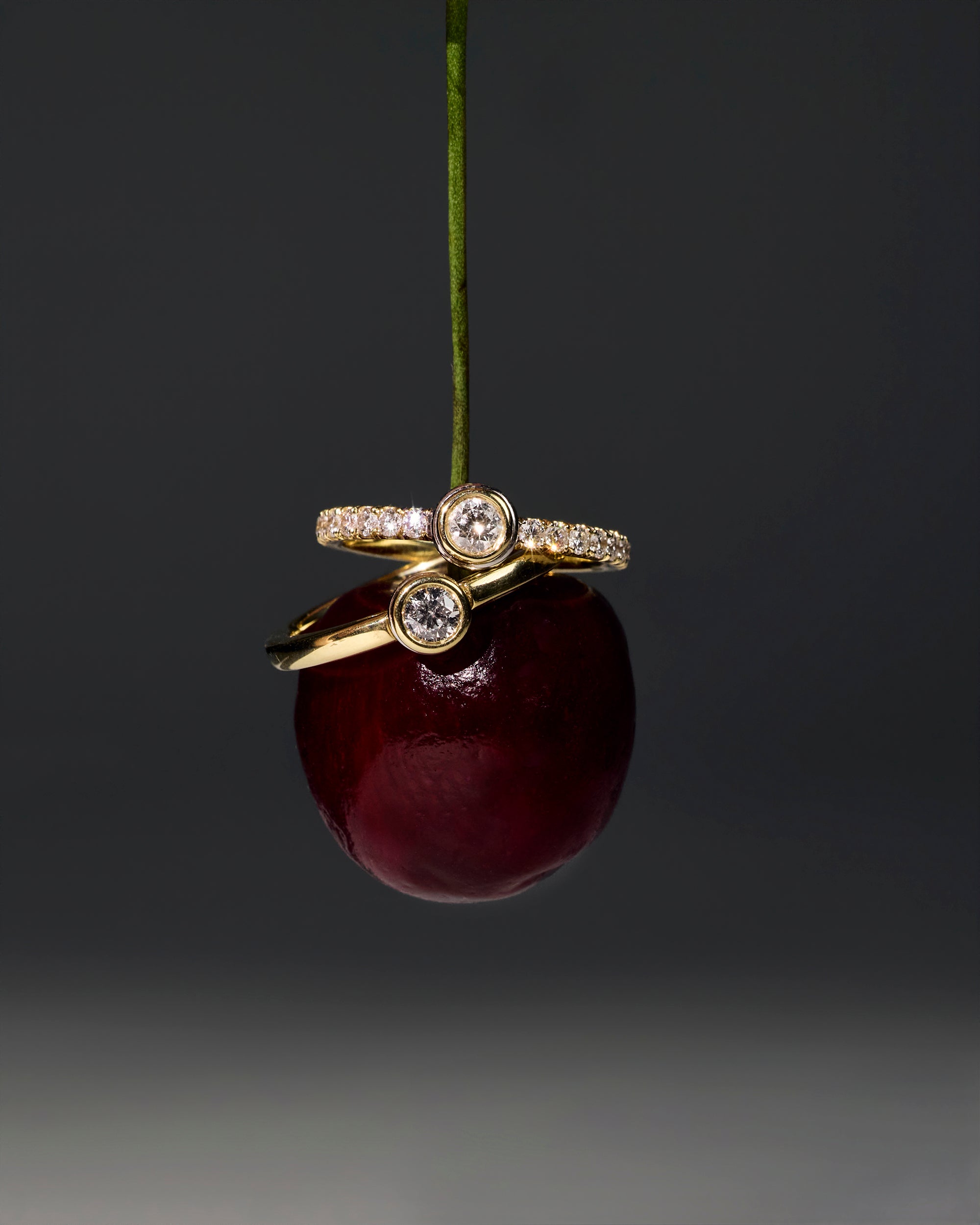 Diamond Orbit Solo Ring