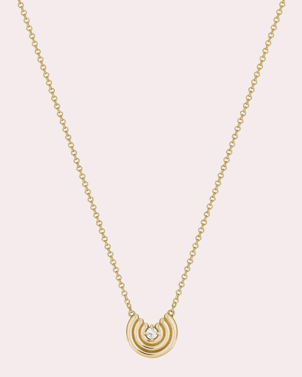 Diamond & 14k Gold Petite Revival Pendant Necklace