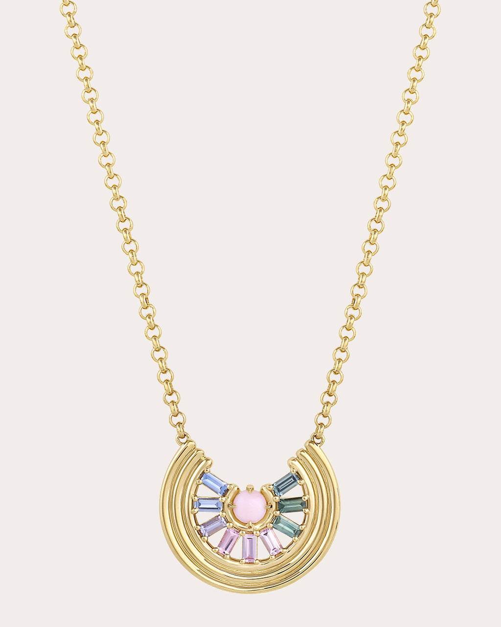 Sapphire & Pink Opal Dream Revival Pendant Necklace