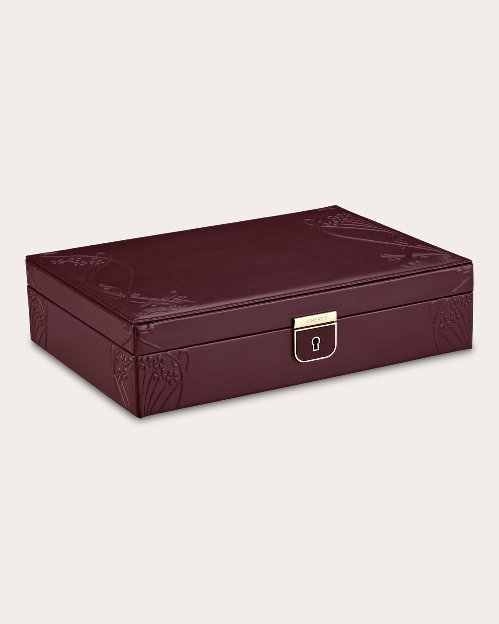 Liberty Medium Embossed Jewelry Box