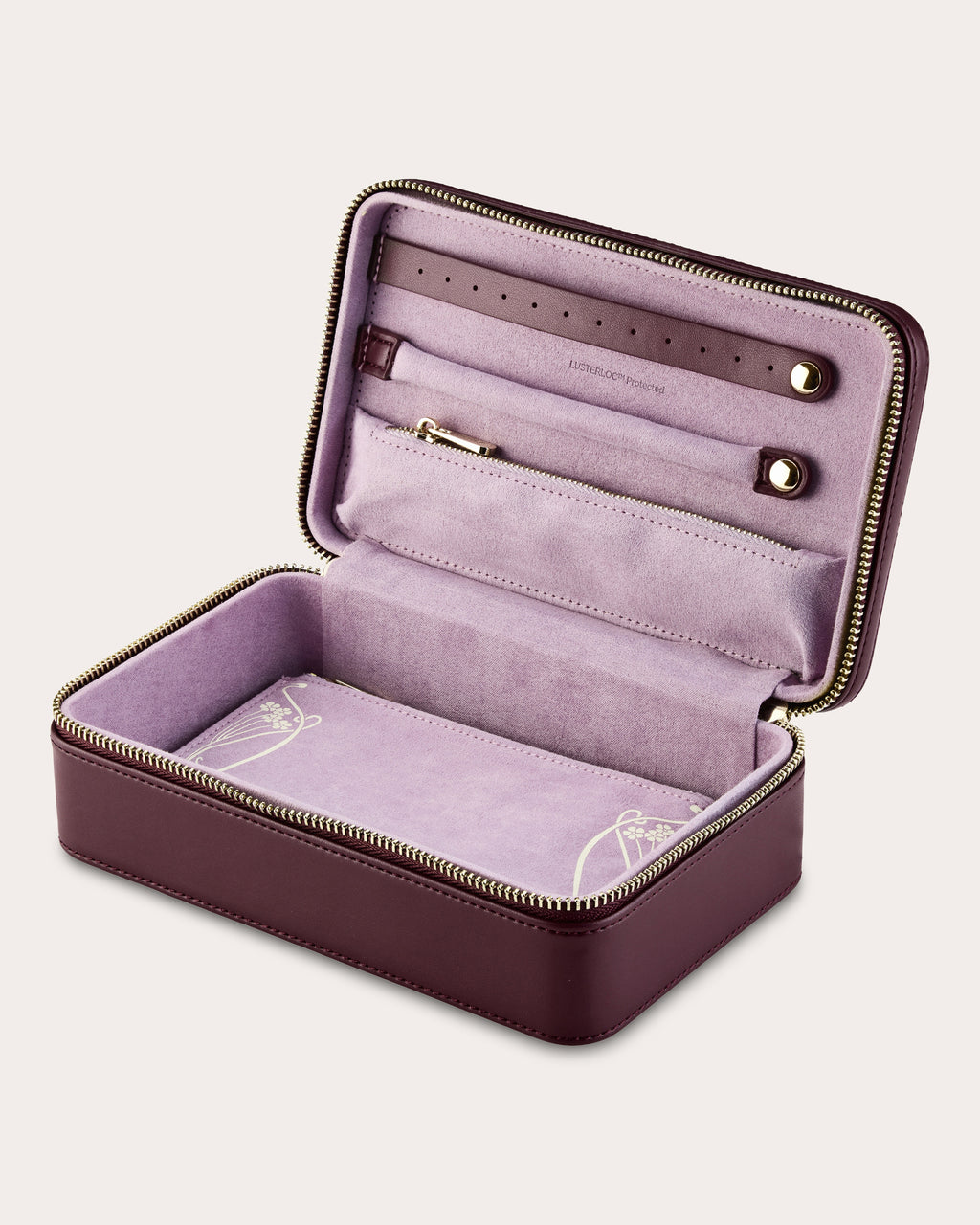 Liberty Medium Zip Embossed Jewelry Case