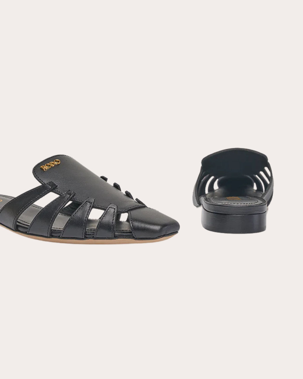 Maudie Leather Halo Mule