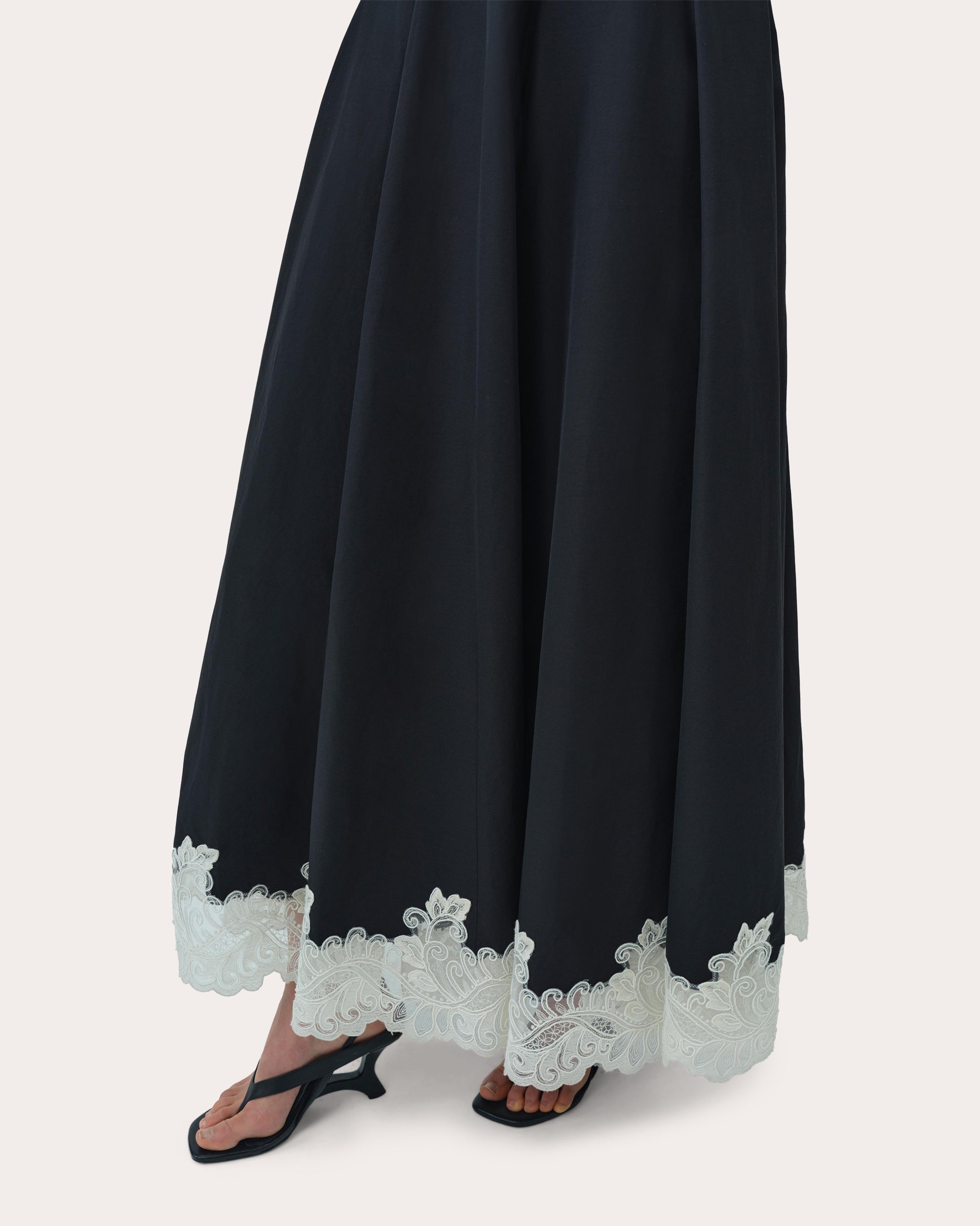 Mira Faille Lace Fit & Flare Dress