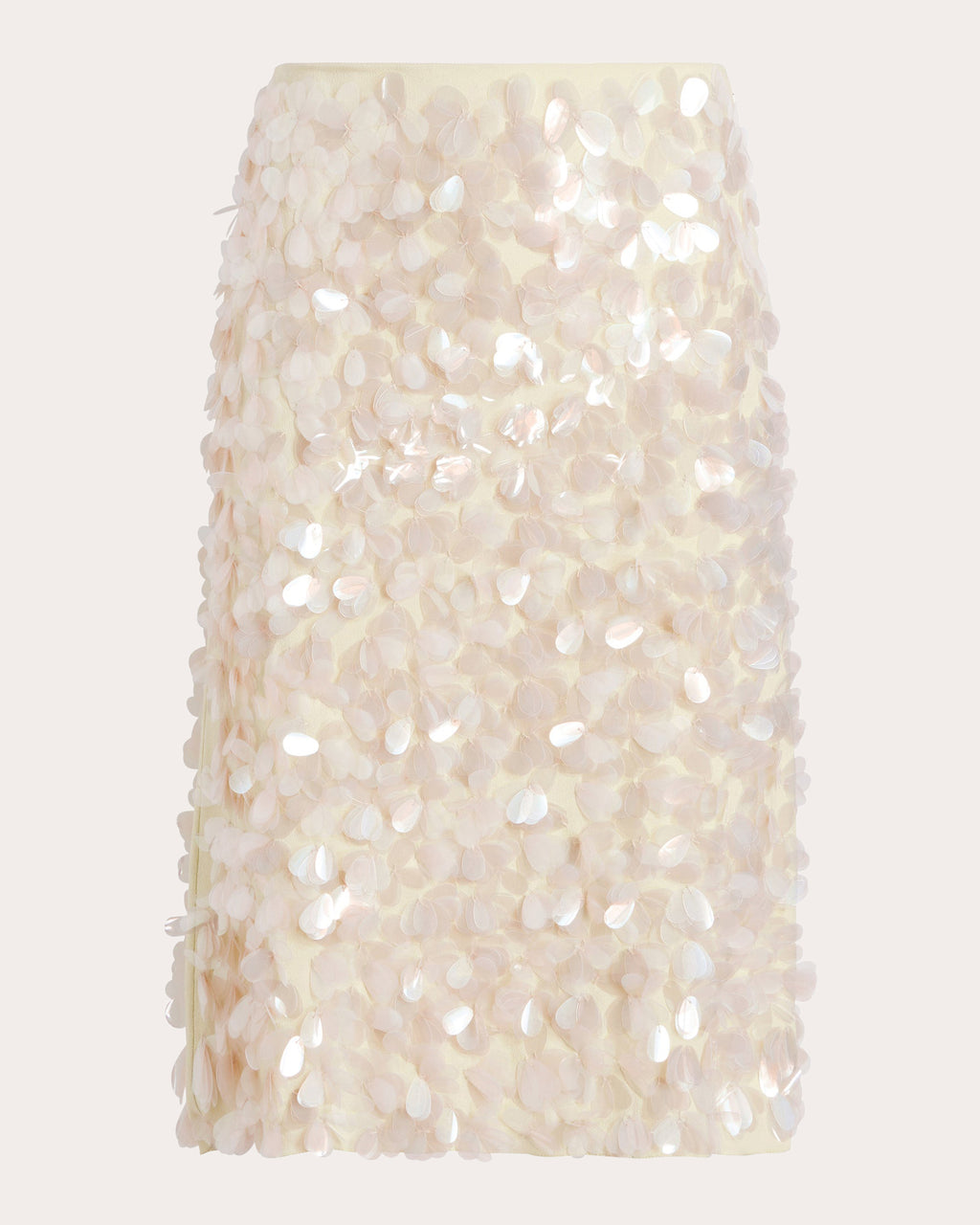 Sequin Paillette Crepe Tubino Skirt