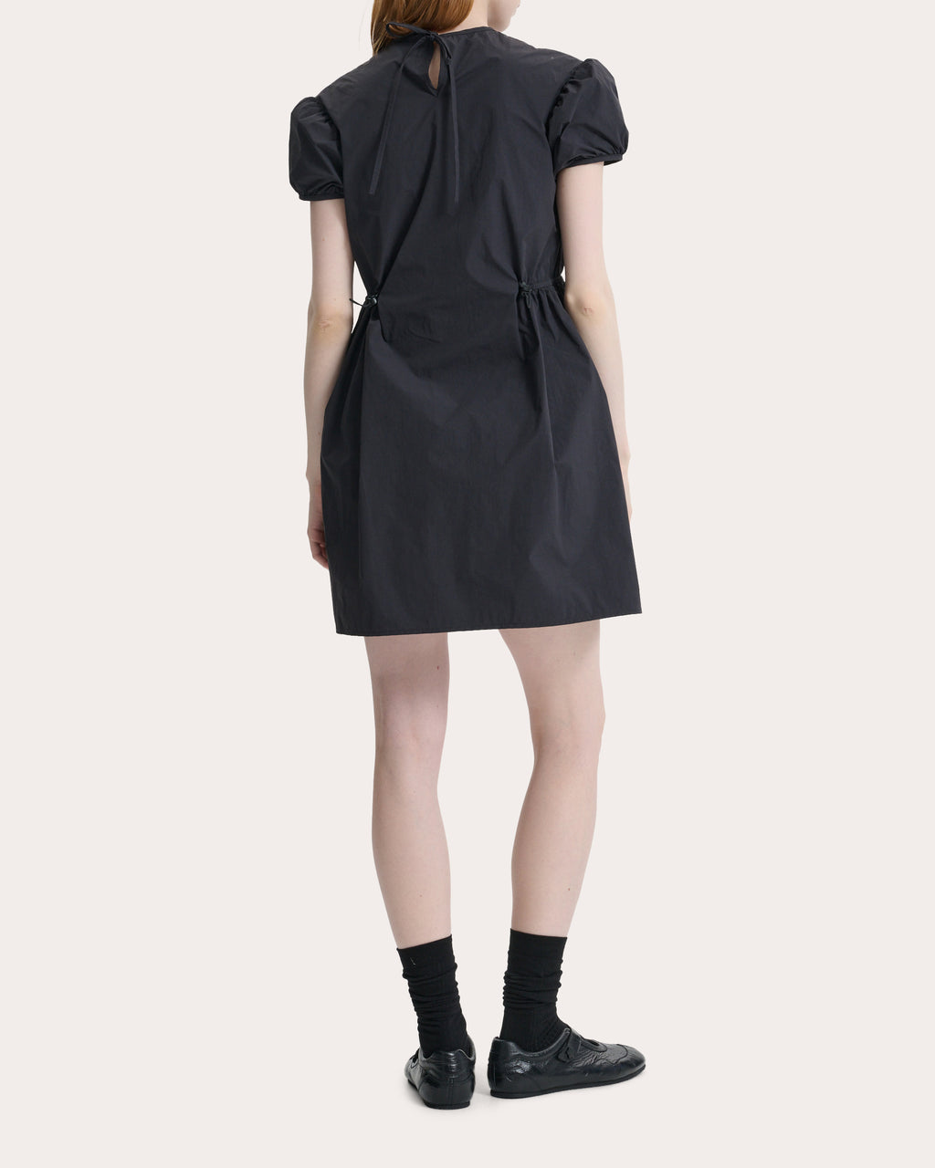 Carla Ripstop Puff-Sleeve Mini Dress