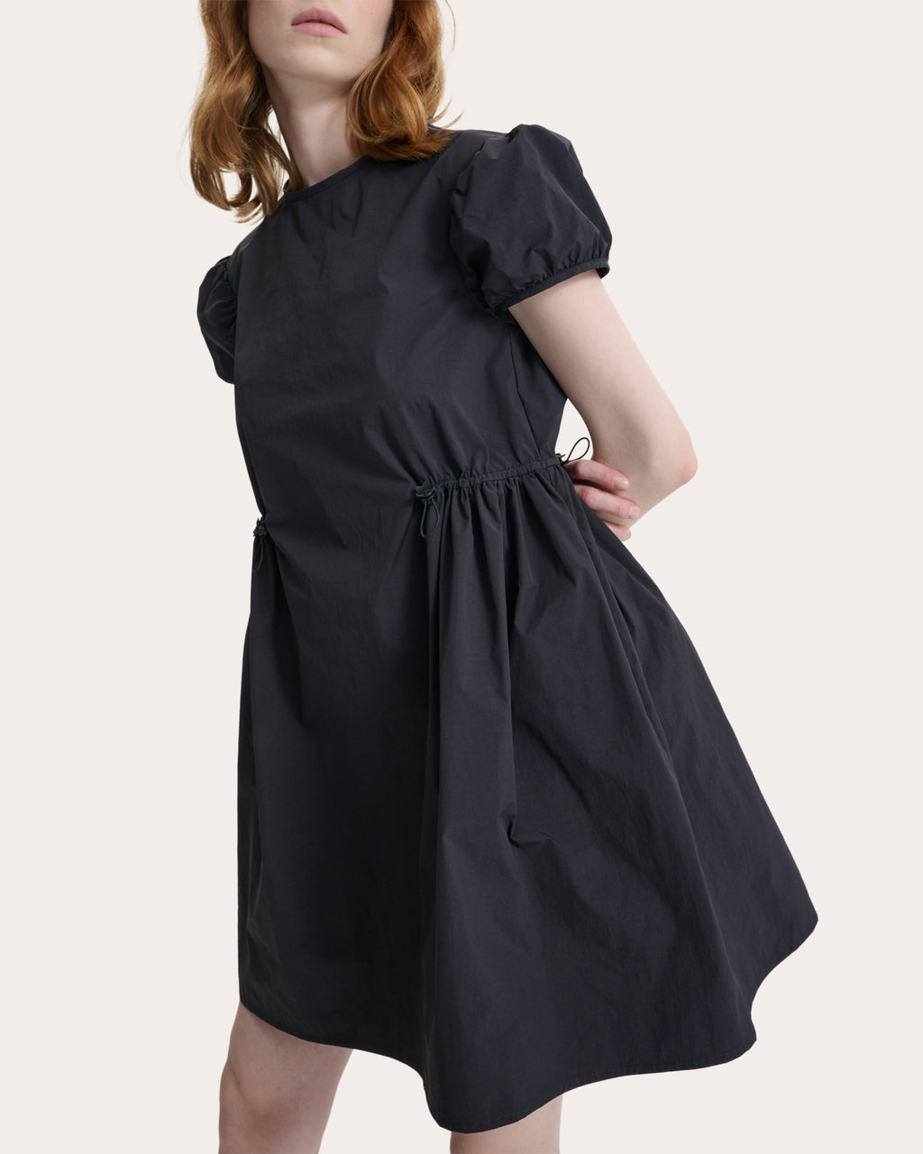 Carla Ripstop Puff-Sleeve Mini Dress