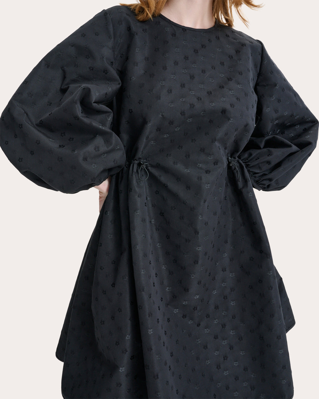 Clo Iris Jacquard A-Line Mini Dress