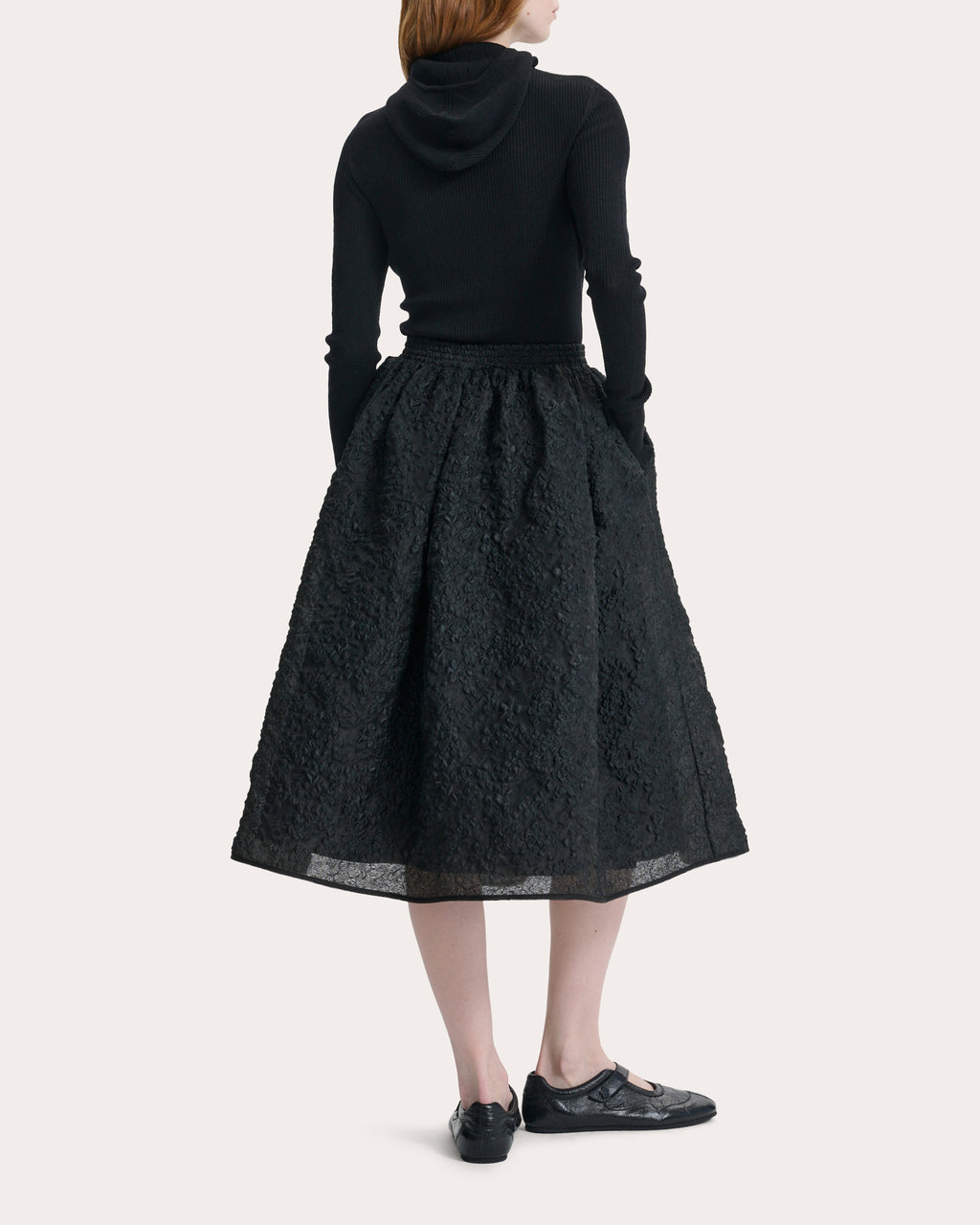 Mala Grasmere Matelassé Midi Skirt