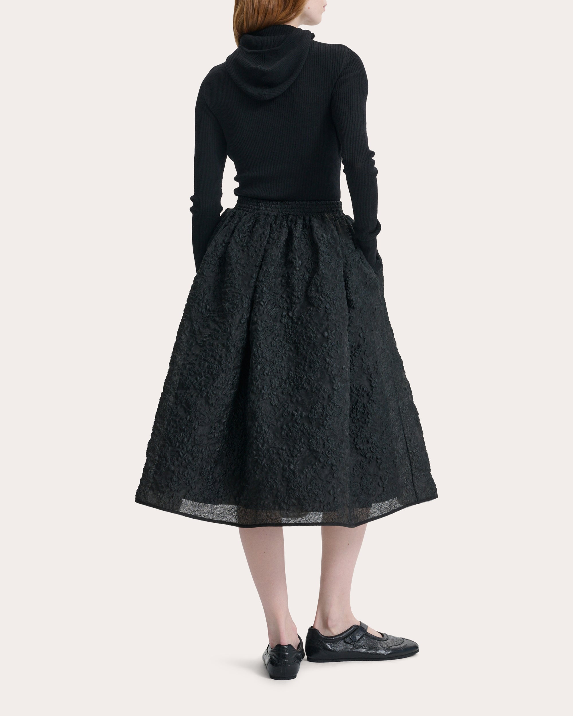 Mala Grasmere Matelassé Midi Skirt