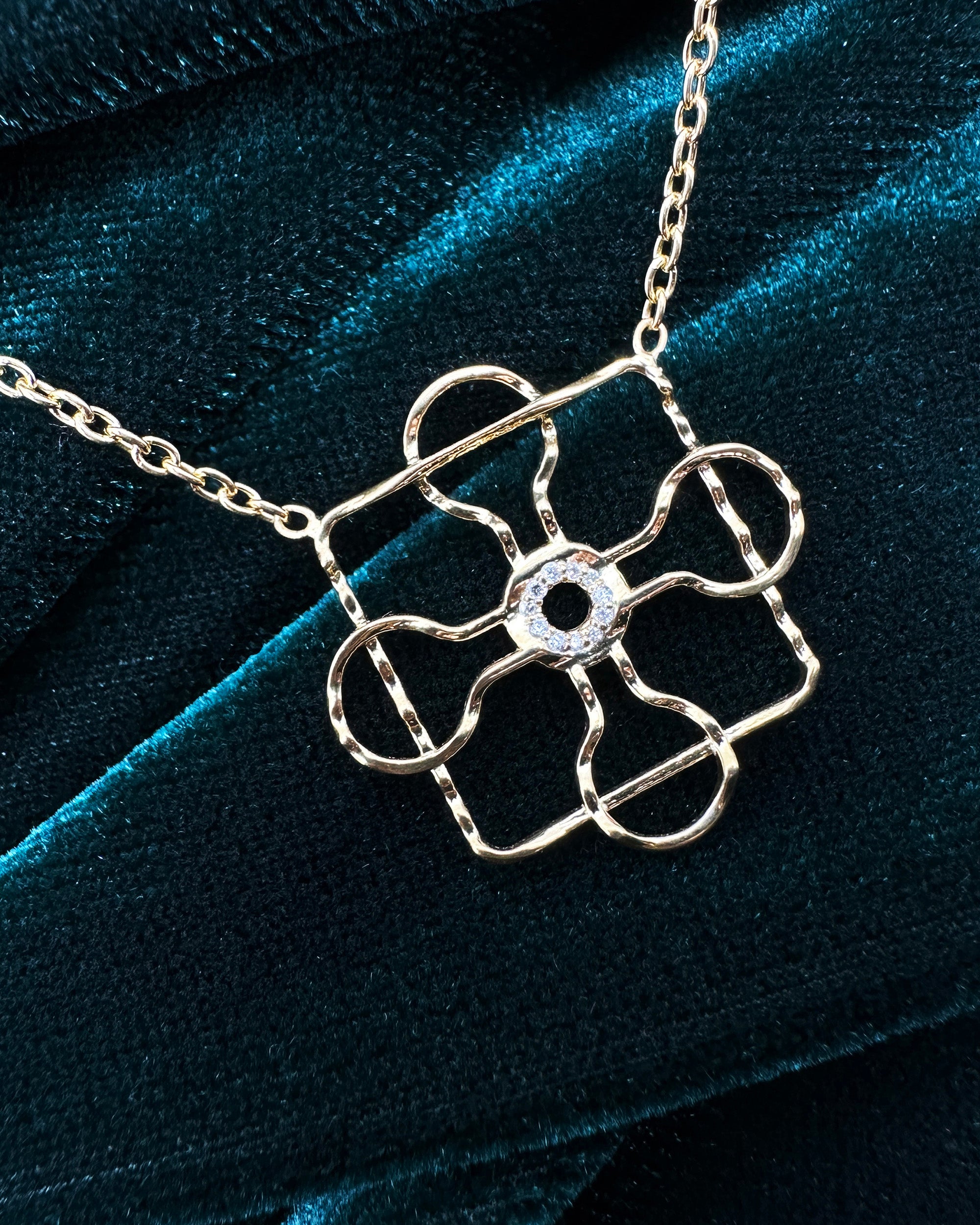 Diamond & Gold Vermeil 444Hz Pendant Necklace