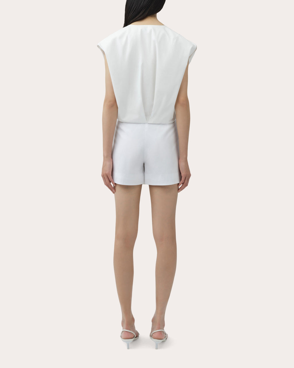 Devlin Pleated Poplin Mini Skort