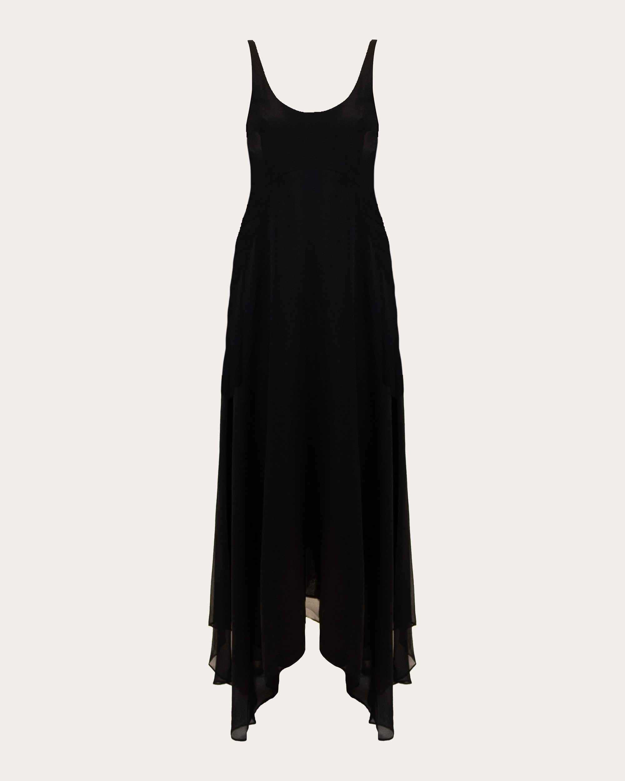 Bria Silk Chiffon High-Low Dress