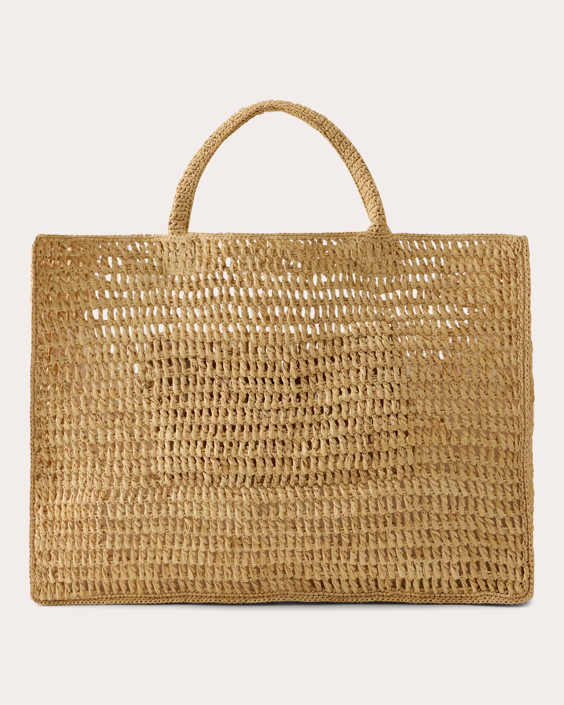 Anika Crocheted Raffia Beach Tote