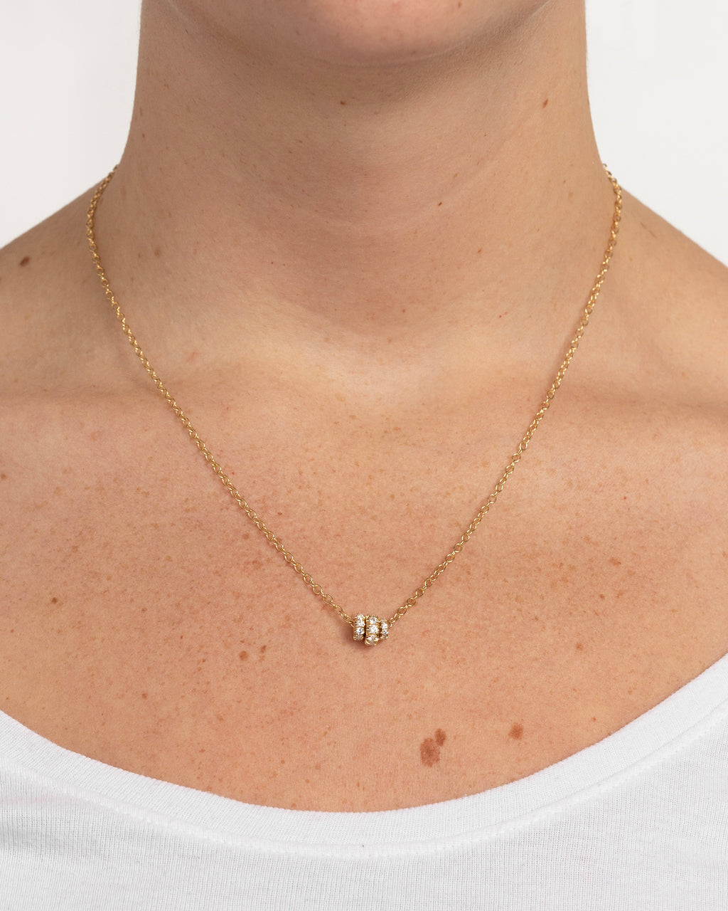 Diamond & 18k Gold Vesta Necklace