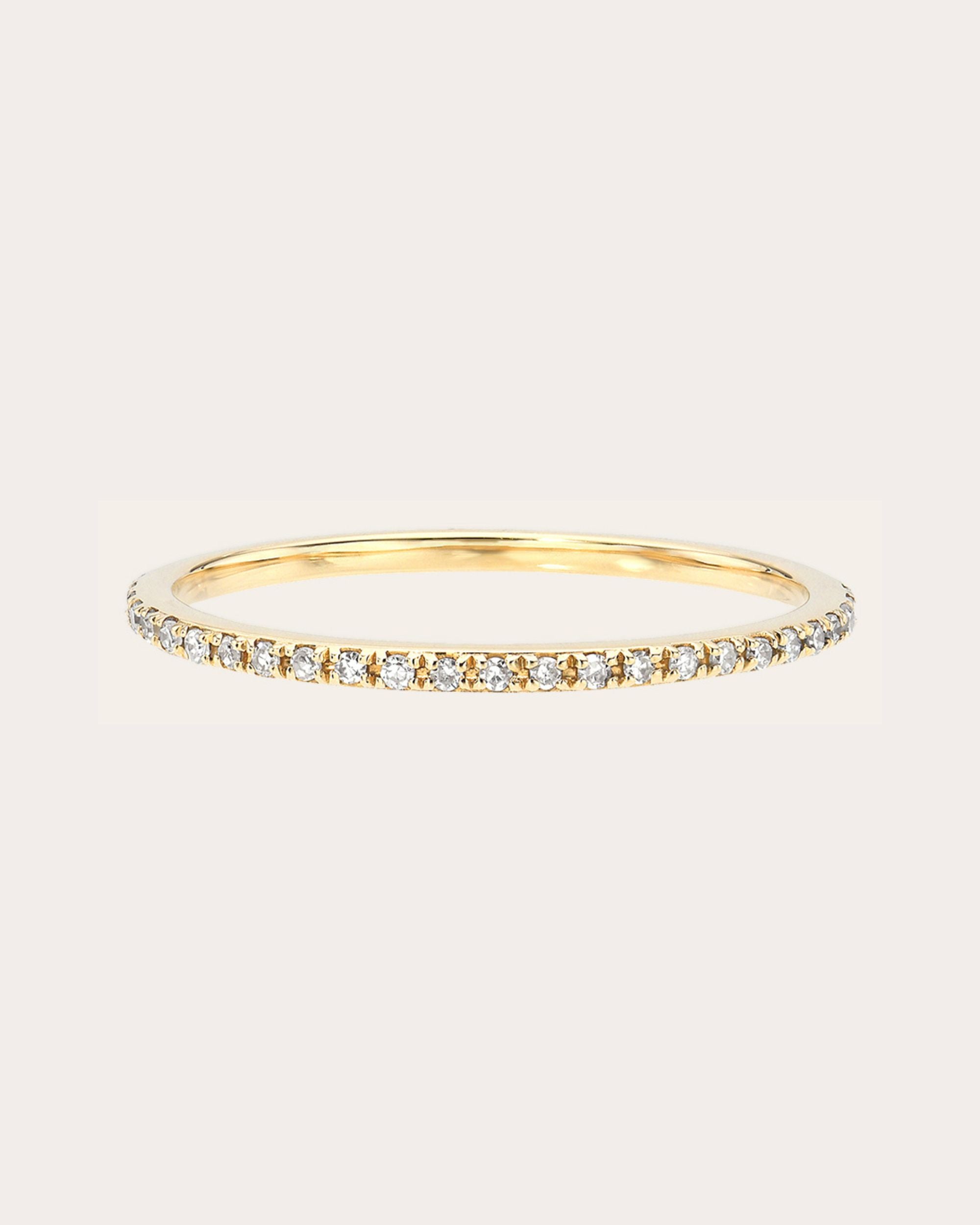 Diamond & 14k Gold Eternity Ring