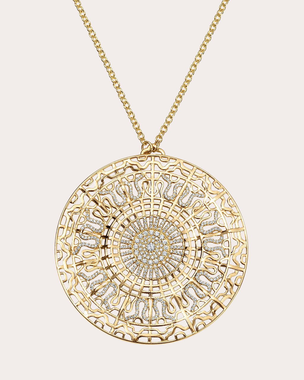Diamond & 14k Gold 528Hz Pendant Necklace