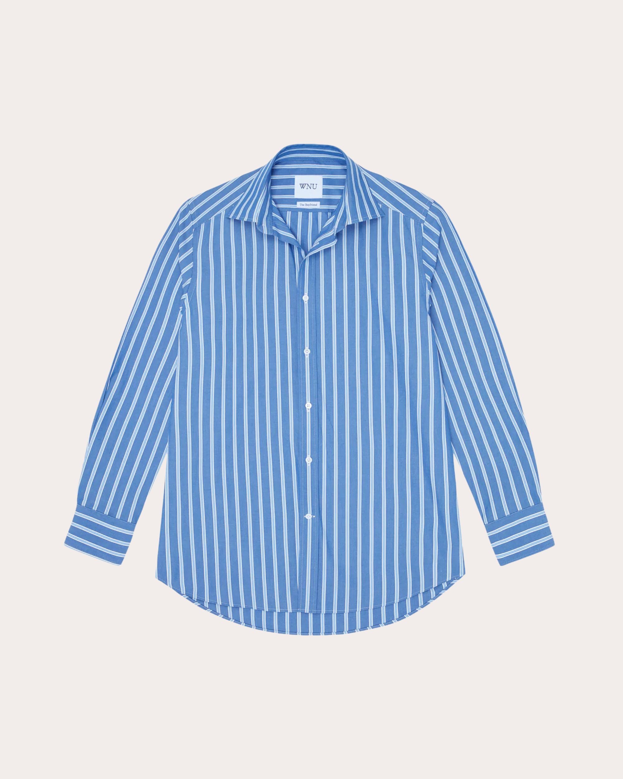 The Boyfriend Stripe Organic Poplin Shirt