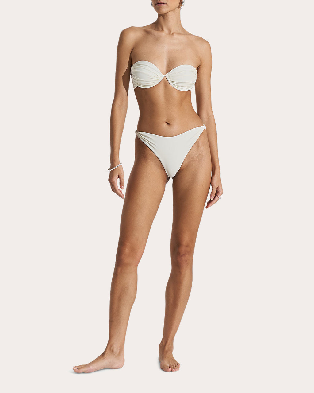 Twisted Mid-Rise Bikini Bottoms