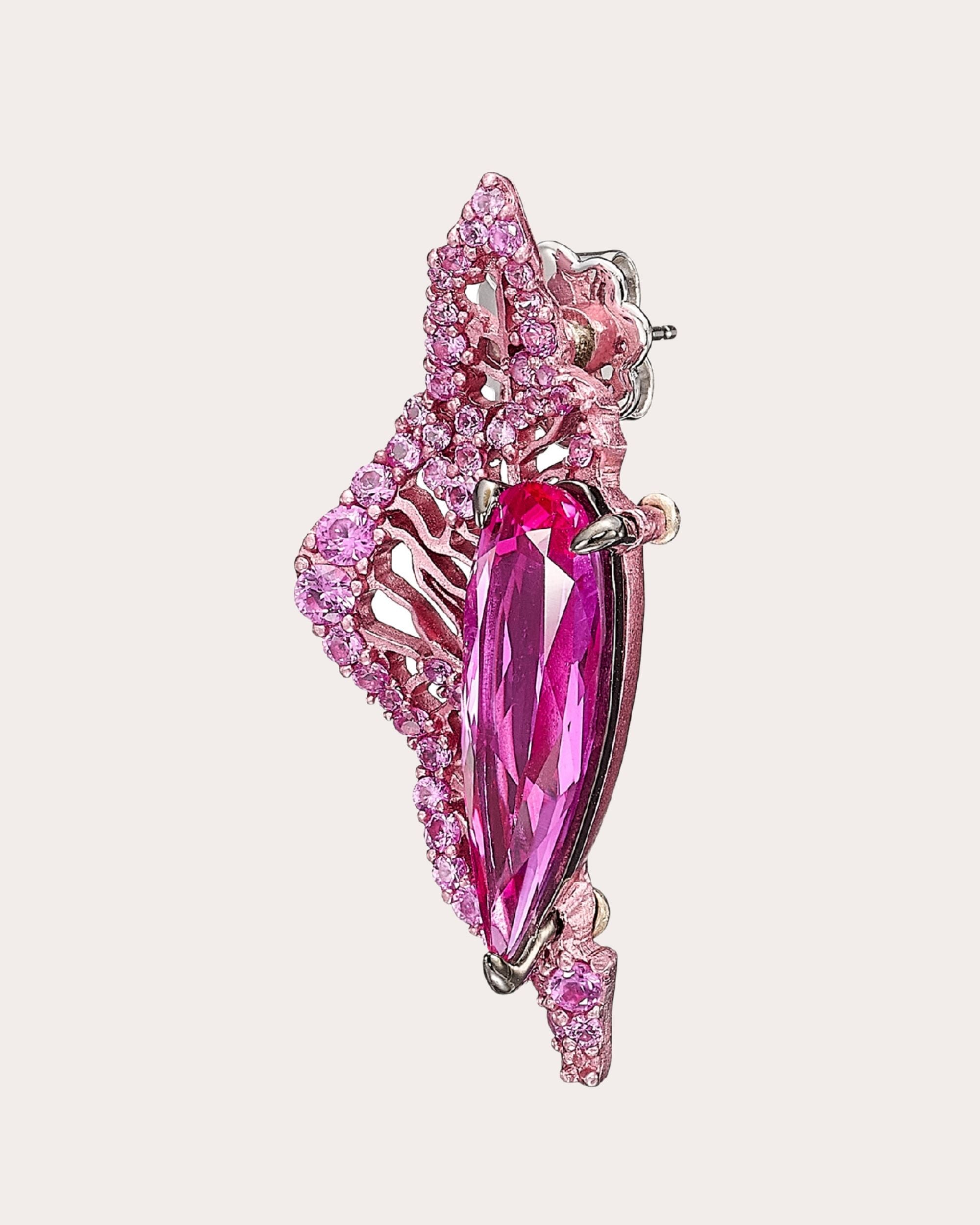 Pink Sapphire Halia Stud Earrings