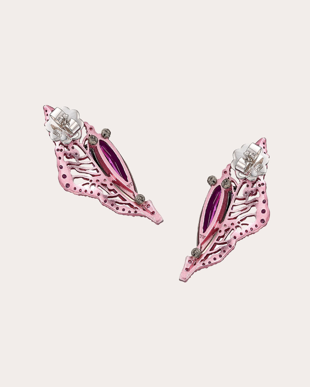 Pink Sapphire Halia Stud Earrings